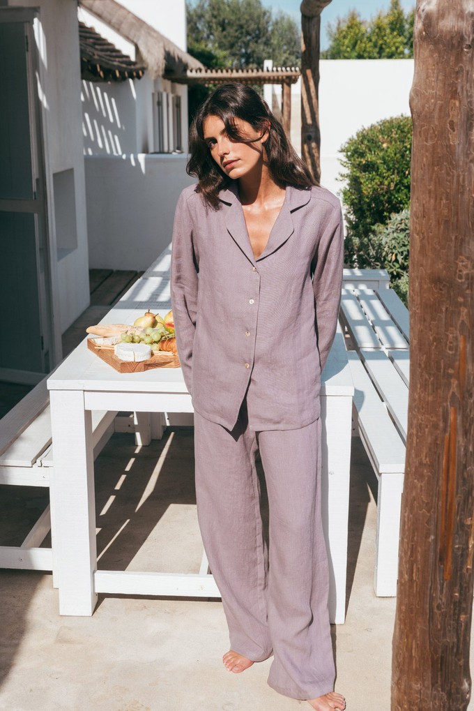 Pajama set NIGHTLY in Dusty Lavender from AmourLinen