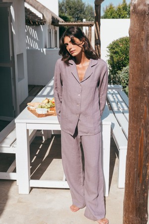 Pajama set NIGHTLY in Dusty Lavender from AmourLinen