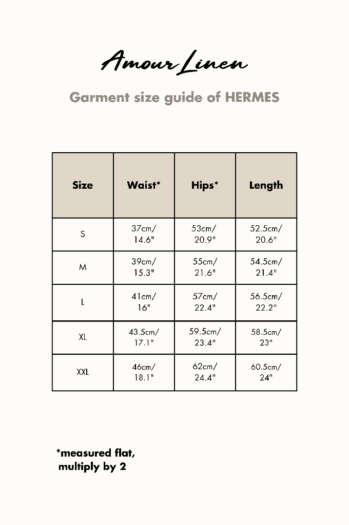 HERMES shorts in Sage Green from AmourLinen