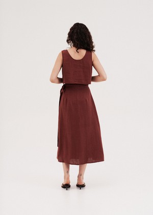 Iris Wrap Skirt from AmourLinen