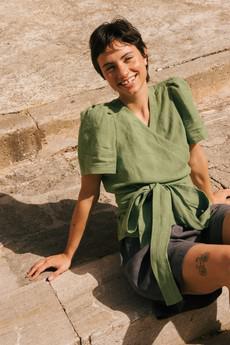 ELISA top in Matcha Green via AmourLinen