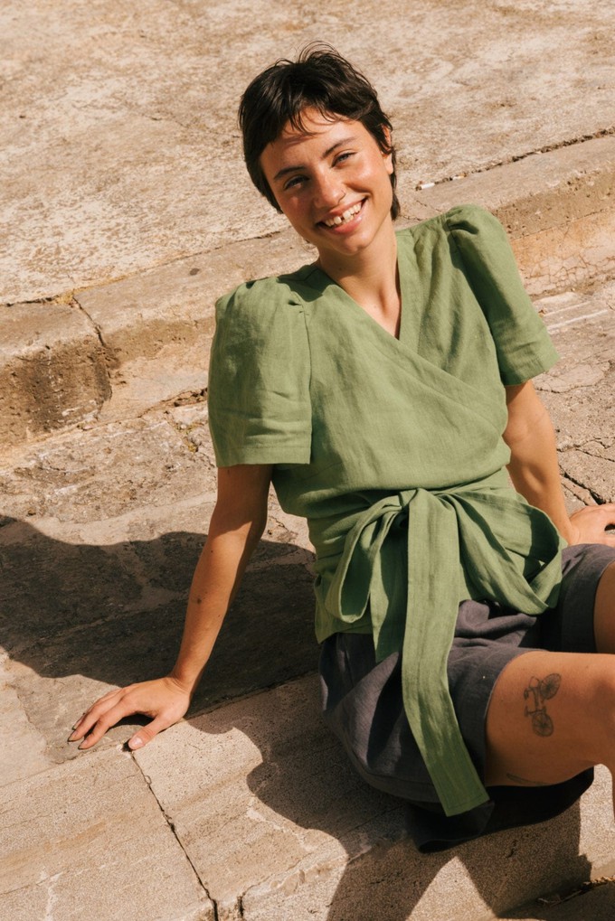 ELISA top in Matcha Green from AmourLinen