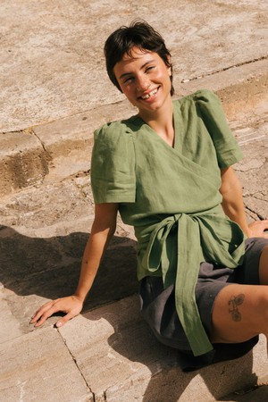 ELISA top in Matcha Green from AmourLinen