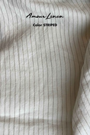Linen shorts MIA M Striped | sale from AmourLinen