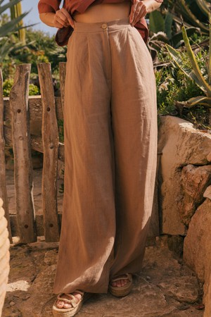 Lydia classic linen pants from AmourLinen
