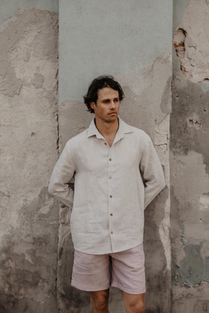 HECTOR shirt in Cream from AmourLinen