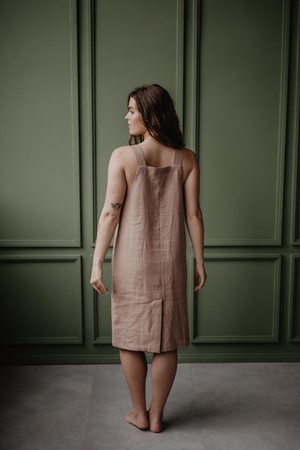 Linen apron dress JADE | ARCHIVE SALE from AmourLinen