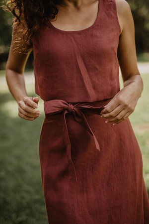 IRIS skirt in Terracotta from AmourLinen