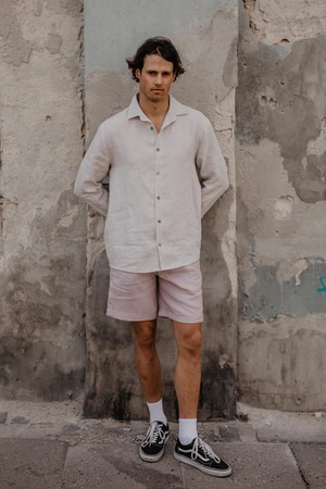 HECTOR shirt in Cream from AmourLinen
