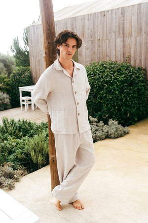 Linen loungewear set OLIVER | ARCHIVE SALE from AmourLinen
