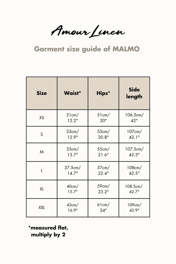 Linen pants Malmo S Cream from AmourLinen