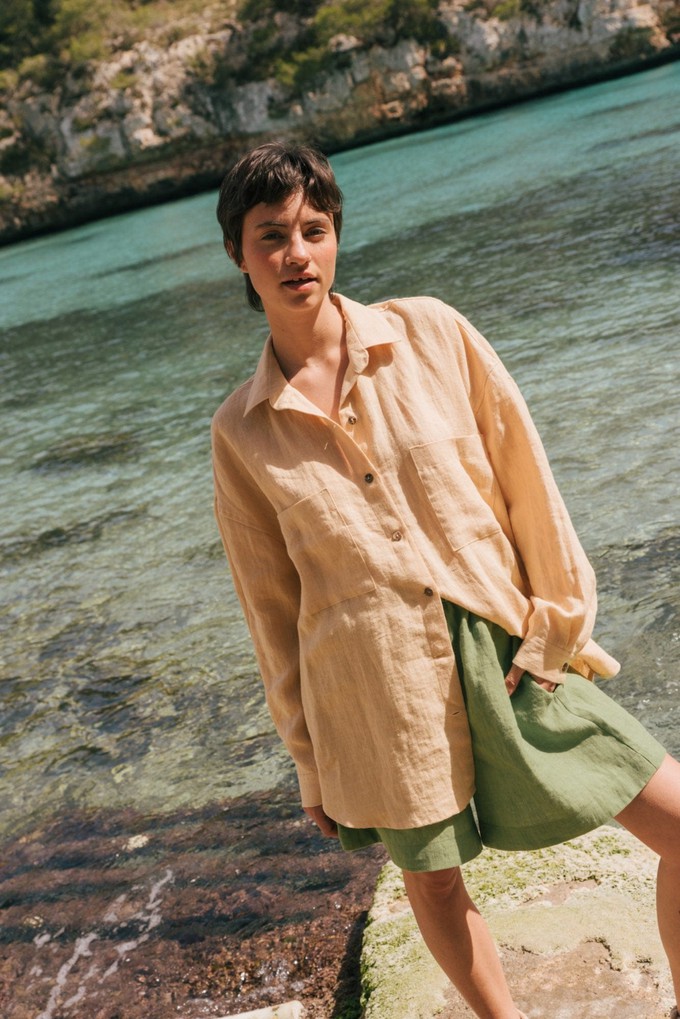 MOLLY shirt in Mustard from AmourLinen