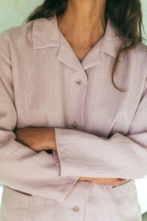 Pajama set SNOOZE in Dusty Rose from AmourLinen