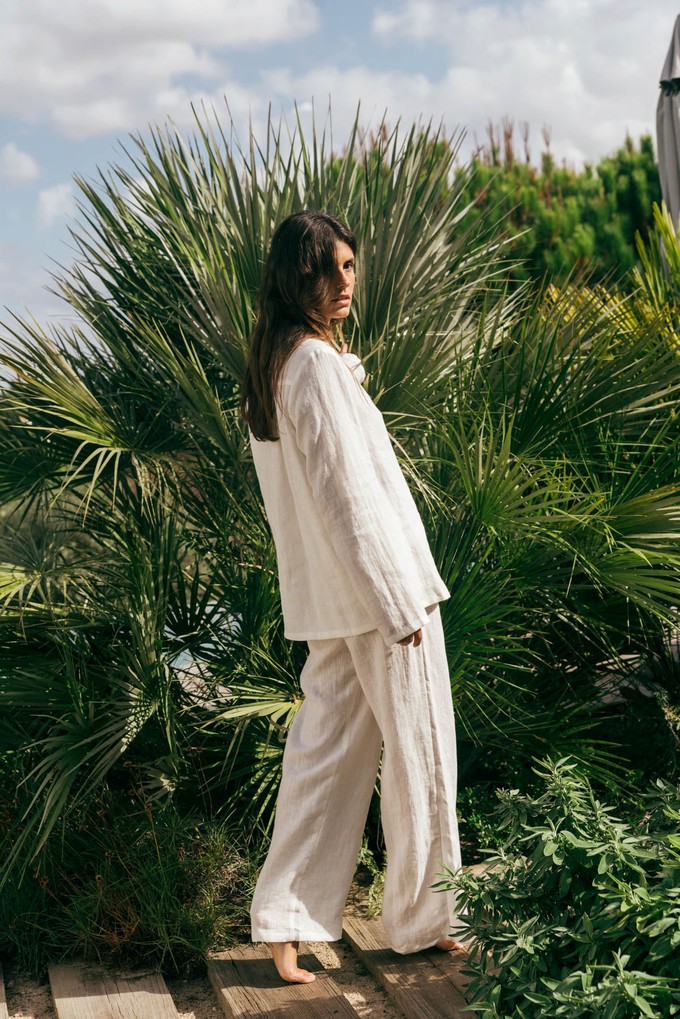 Pajama set NIGHTLY in White from AmourLinen