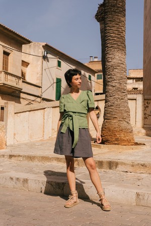 ELISA top in Matcha Green from AmourLinen