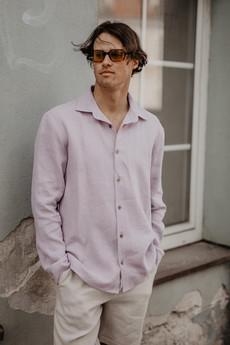 HECTOR shirt in Dusty Rose via AmourLinen