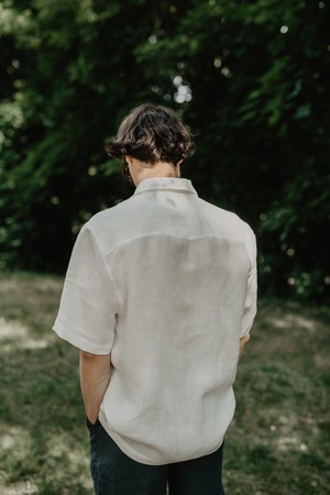 MAGNUS shirt in White from AmourLinen