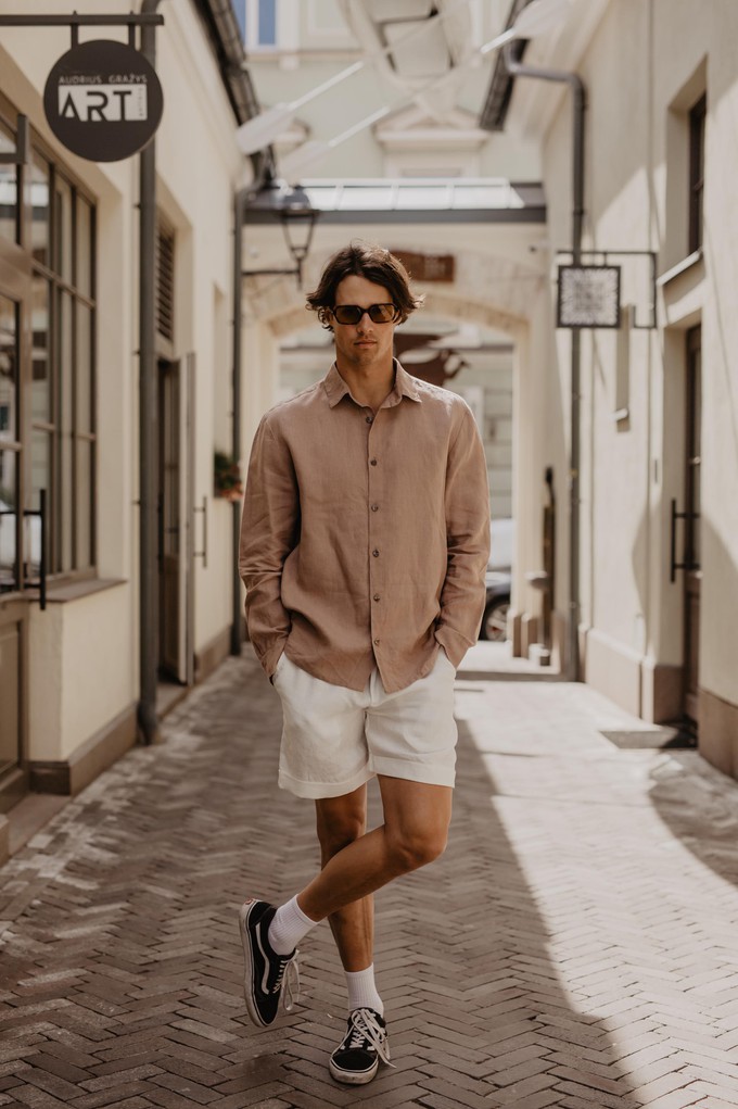 HECTOR shirt in Rosy Brown from AmourLinen