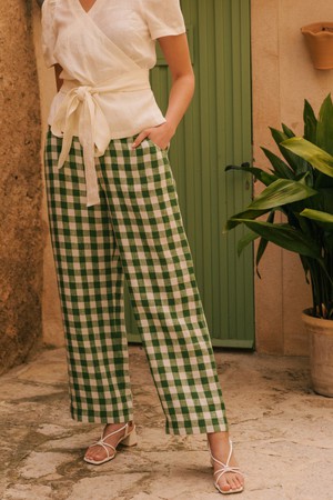 Barbora straight linen pants from AmourLinen