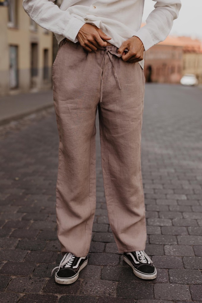 ADONIS pants in Rosy Brown from AmourLinen