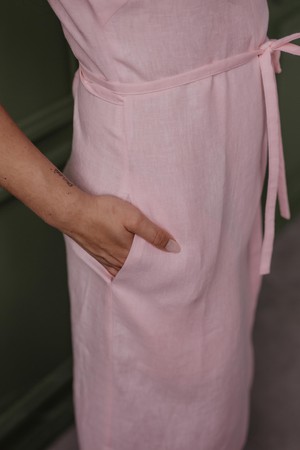Linen dress OLIVIA in Cotton Candy size 1  | sale from AmourLinen