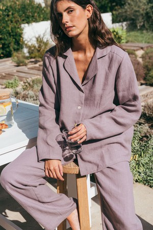 Pajama set NIGHTLY in Dusty Lavender from AmourLinen