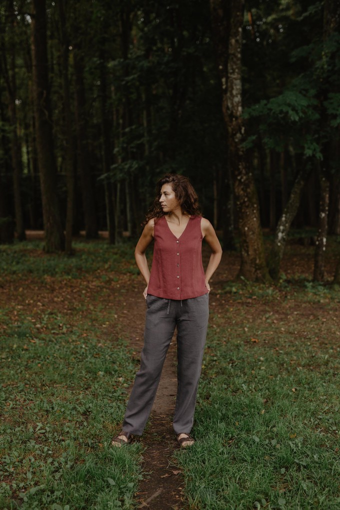 MALMO pants in Charcoal from AmourLinen