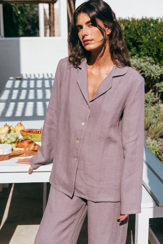 Pajama set NIGHTLY in Dusty Lavender from AmourLinen