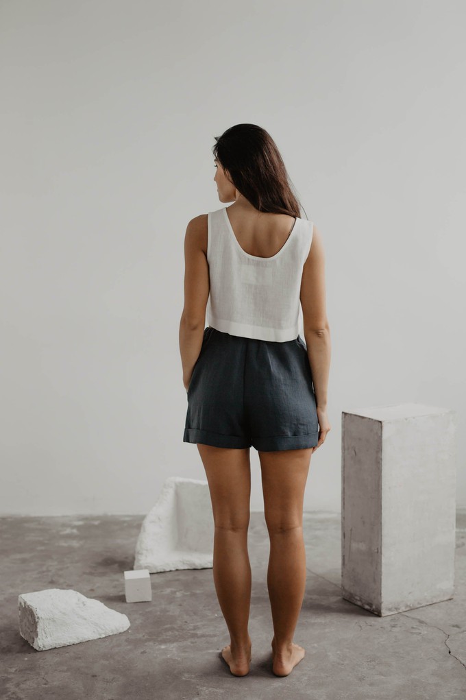 PIPPA crop top in White from AmourLinen