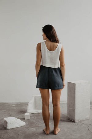PIPPA crop top in White from AmourLinen