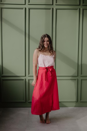 IRIS skirt in Viva Magenta from AmourLinen