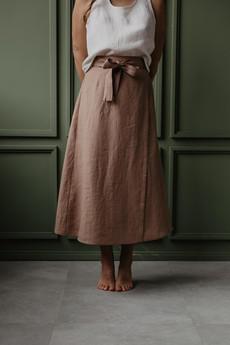 IRIS skirt in Rosy Brown via AmourLinen