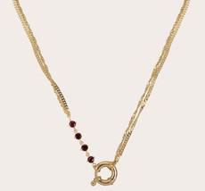 Maeve garnet necklace via Ana Dyla