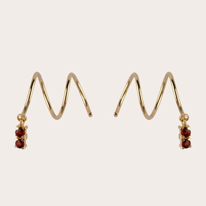 Rumi garnet earrings from Ana Dyla