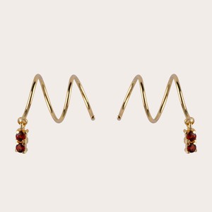 Rumi garnet earrings from Ana Dyla