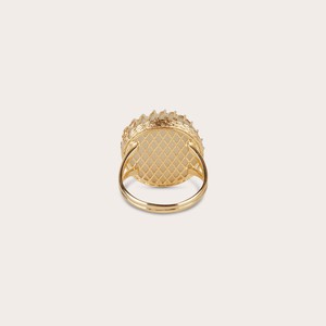 Chalcedony bold ring 14ct gold from Ana Dyla