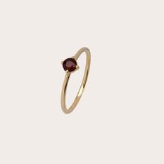 Fleur garnet ring via Ana Dyla