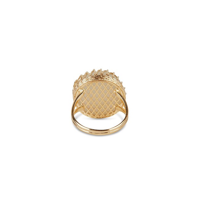 Chalcedony bold ring 14ct gold from Ana Dyla