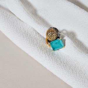 Blue Apatite ring from Ana Dyla