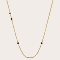 Gemma black spinel necklace via Ana Dyla