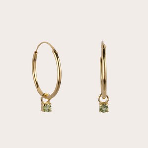 Irem peridot hoops from Ana Dyla