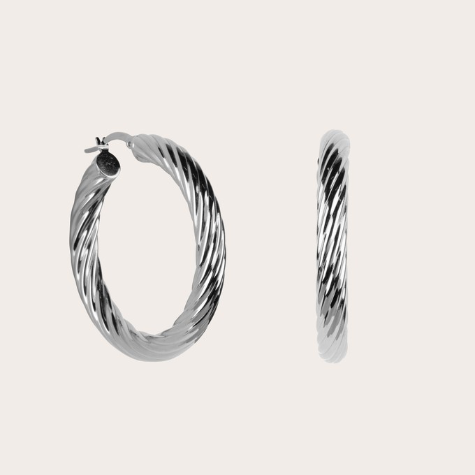 Luma hoops silver from Ana Dyla