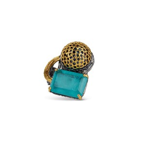 Blue Apatite ring from Ana Dyla