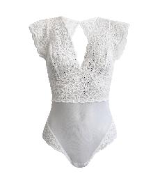 Amara White Bodysuit via Anekdot