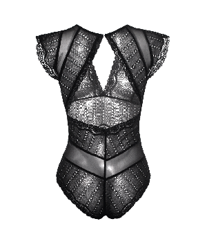 Amara Black Eyelet Bodysuit from Anekdot