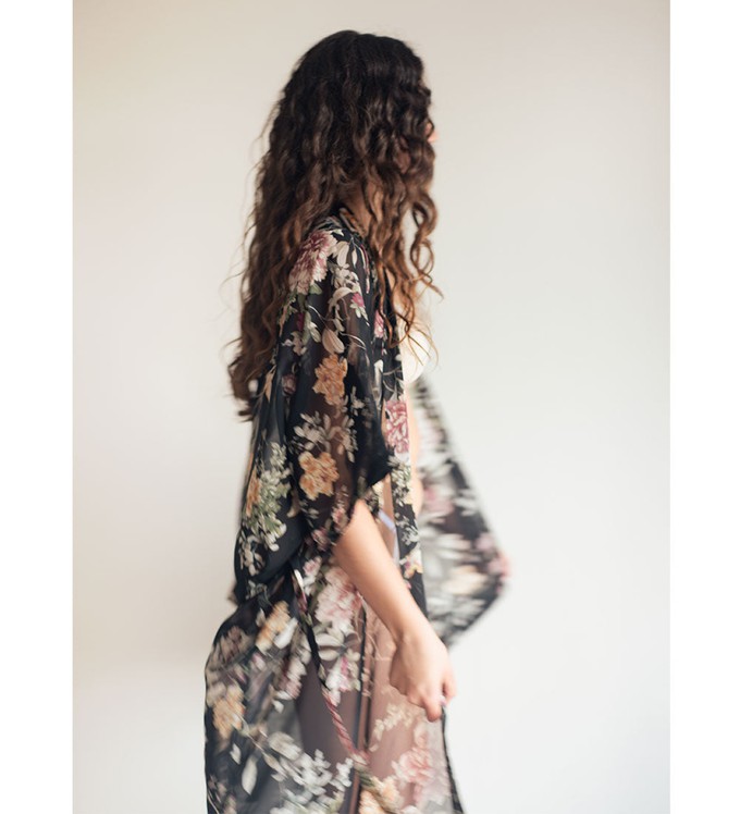 Sheer Floral Robe from Anekdot