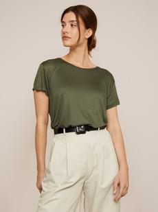 Poplar T-shirt - Olive green via Arber