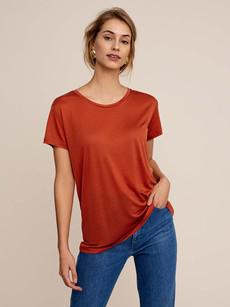 Poplar T-shirt - Cinnamon red via Arber