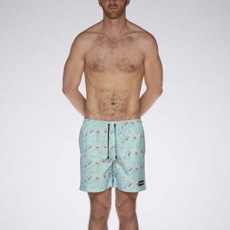AS swimmer38 PO seatrash print teal from arctic seas