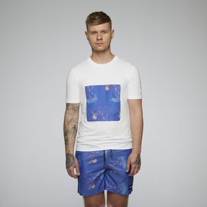 AS tee ss PO seatrash print blue from arctic seas